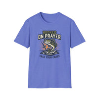 Load image into Gallery viewer, Hooked on Prayer - Cast Your Cares T-Shirt