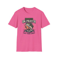 Load image into Gallery viewer, Hooked on Prayer - Cast Your Cares T-Shirt