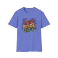 Load image into Gallery viewer, Hope Praise Forgive T-Shirt