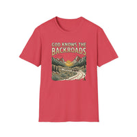 Load image into Gallery viewer, God Knows the Backroads T-Shirt