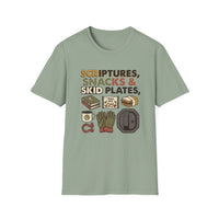 Load image into Gallery viewer, Scriptures Snacks Skid Plates T-Shirt