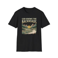 Load image into Gallery viewer, God Knows the Backroads T-Shirt