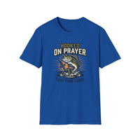 Load image into Gallery viewer, Hooked on Prayer - Cast Your Cares T-Shirt