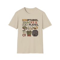 Load image into Gallery viewer, Scriptures Snacks Skid Plates T-Shirt