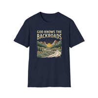 Load image into Gallery viewer, God Knows the Backroads T-Shirt